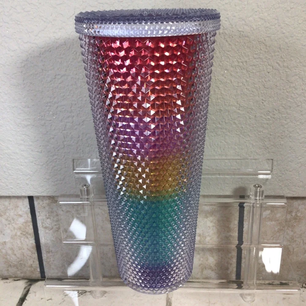 Starbucks Rainbow Studded Tumbler- 24oz. Pride‎ Summer 2020- Cold Cup-No Straw